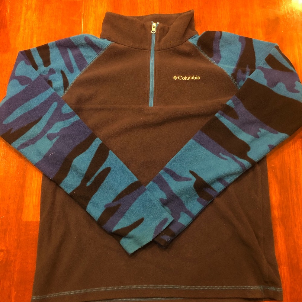 Columbia boys quarter zip fleece pull over